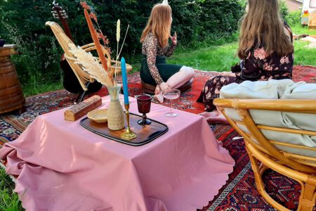 picknicken in stijl, lol, lekker met de meiden.jpg